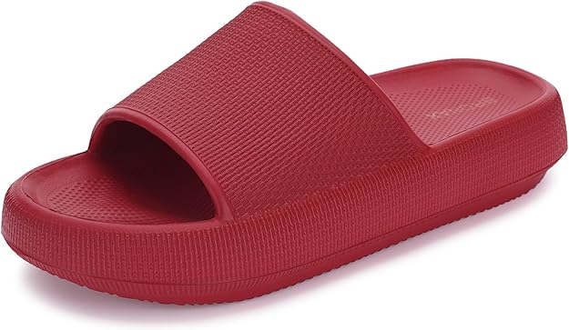 Pillow Slippers for Women and Men | House Slides Shower Sandals | Cushioned Thick Sole
